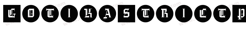 GotikaStrictPERSONALUSE Regular字体转换